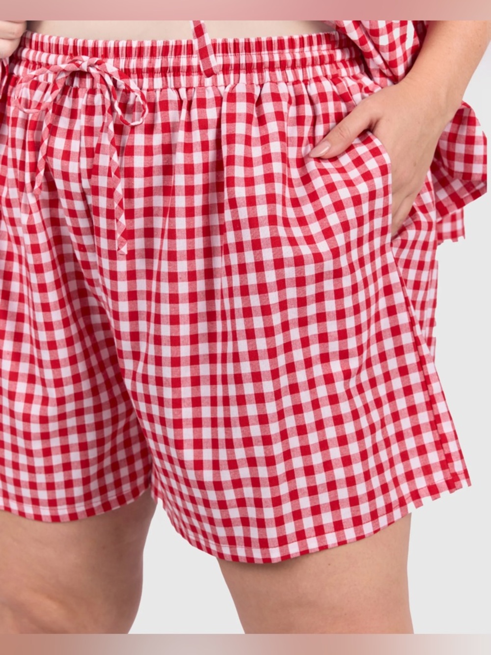 Matilda Shorts in Red & White